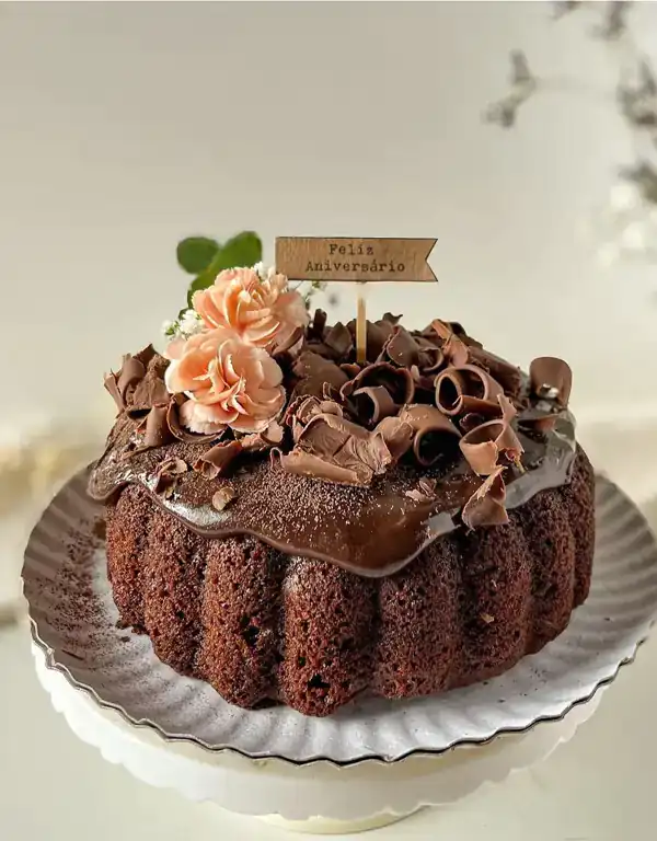 ایده تزیین کیک تولد با گل