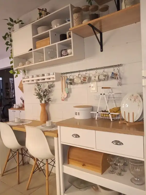 ایده تزیین روی کابینت آشپزخانه