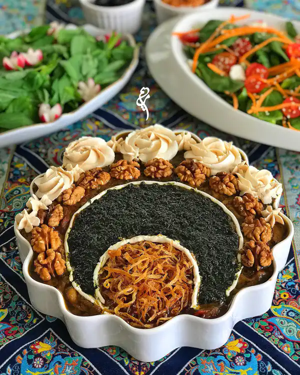 جدیدترین تزیین کشک بادمجان
