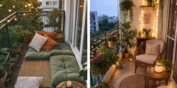 مدل چیدمان تراس دراز با ایده های دکوراسیون مدرن