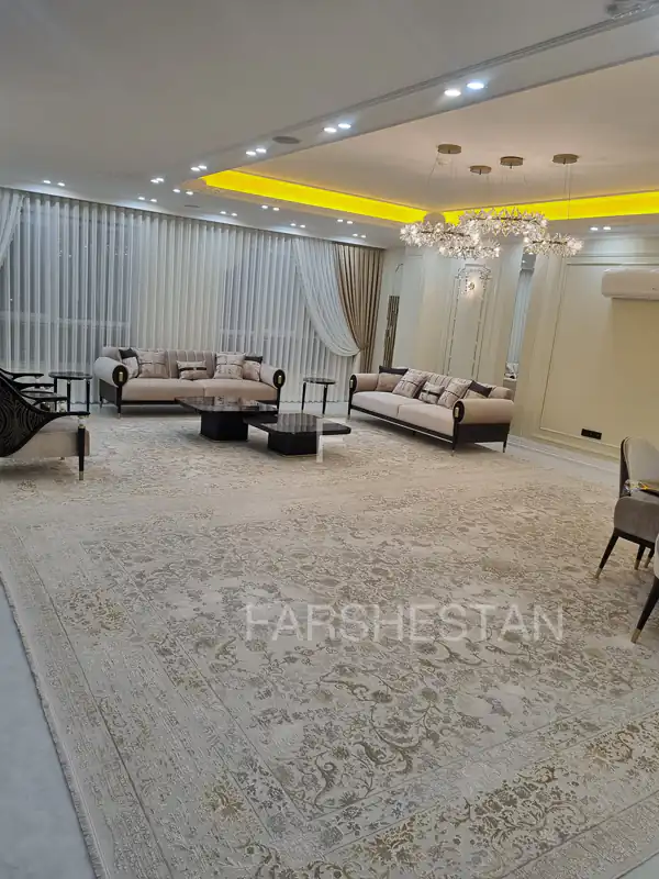 مدل فرش رنگ روشن