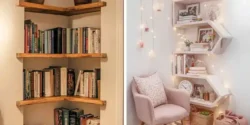 مدل کتابخانه جدید کوچک برای اتاق خواب و پذیرایی
