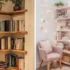 مدل کتابخانه جدید کوچک برای اتاق خواب و پذیرایی