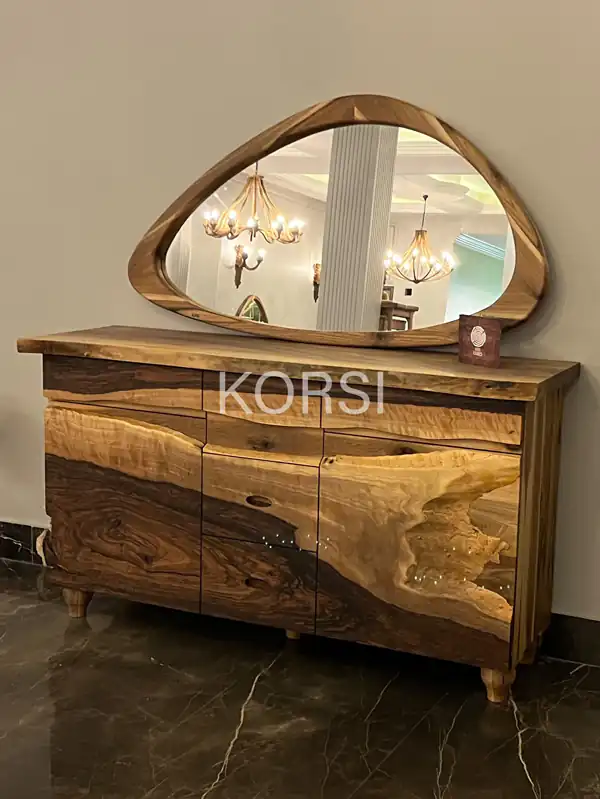 مدل کنسول چوبی روستیک