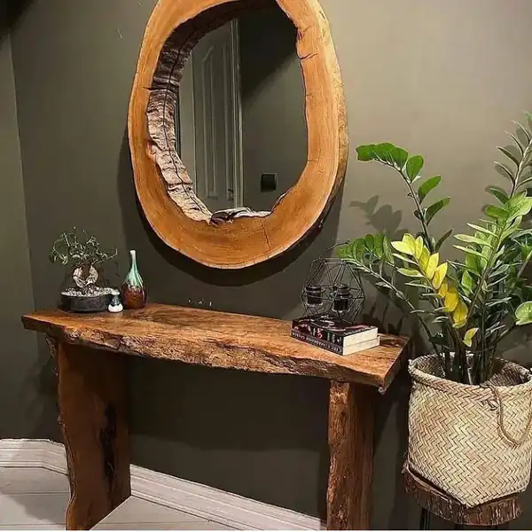 مدل کنسول چوبی روستیک