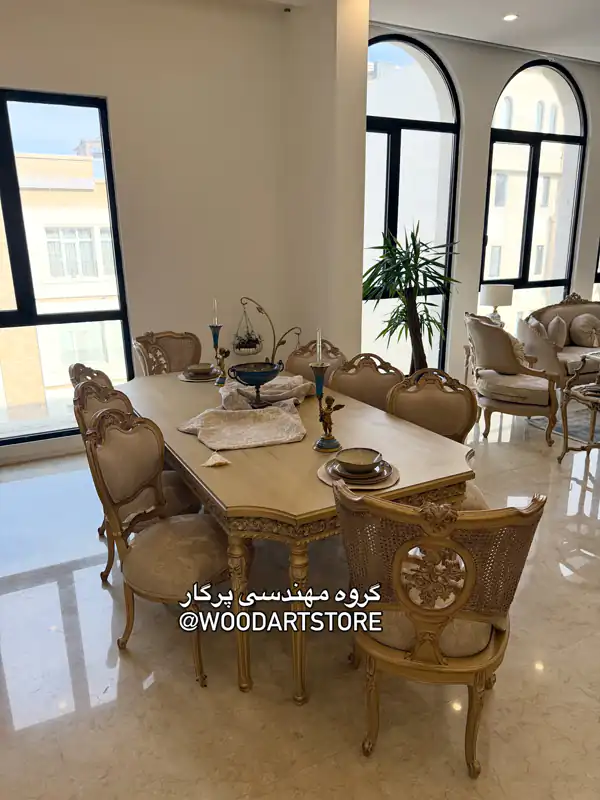 مدل میز غذاخوری چوبی