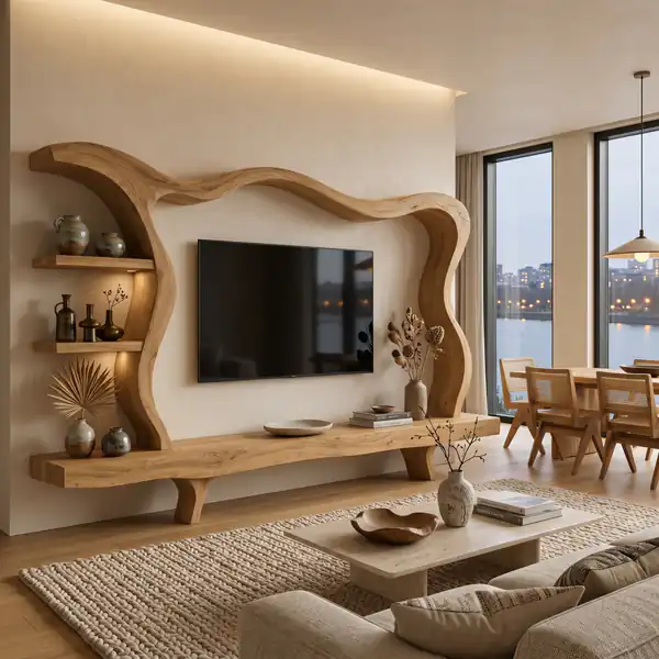 مدل میز تلویزیون جدید چوبی