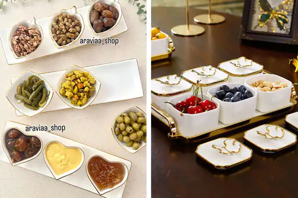 مدل اردو خوری چینی و سرامیکی برای میز پذیرایی