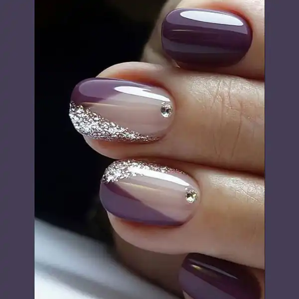 طرح ناخن ۲۰۲۶ بنفش