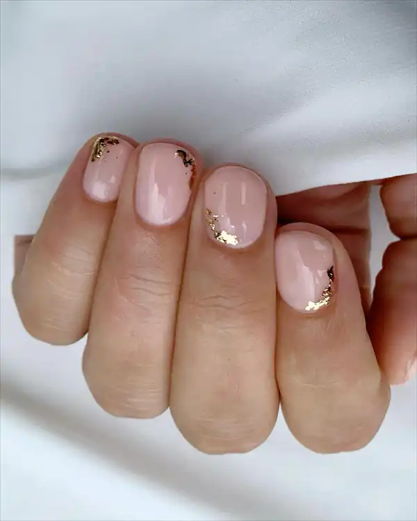 طرح ناخن رنگ صورتی