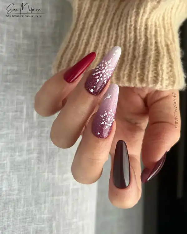 طرح ناخن شیک و باکلاس آمبره