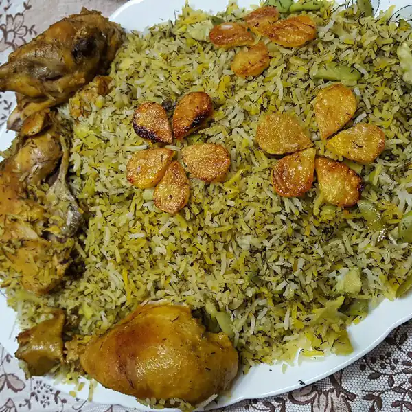 تزیین باقالی پلو جدید