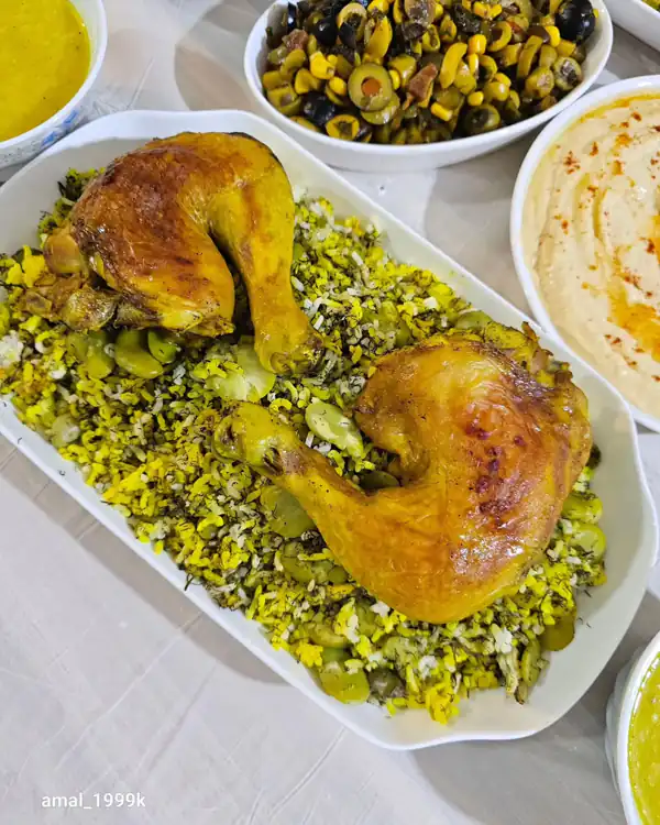 تزیین باقالی پلو جدید