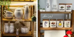 وسایل سرامیکی آشپزخانه برای دیزاین روی کابینت