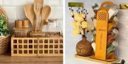 چیدمان کنار گاز چوبی برای نظم دهی و دسترسی بهتر