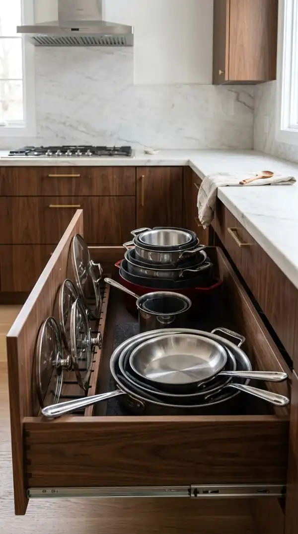چیدمان کشو کابینت عروس