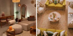 چیدمان مبل حال مستطیل برای دکوراسیون شیک منزل