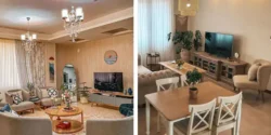 چیدمان مبل جلوی تلویزیون برای دکوراسیون شیک منزل