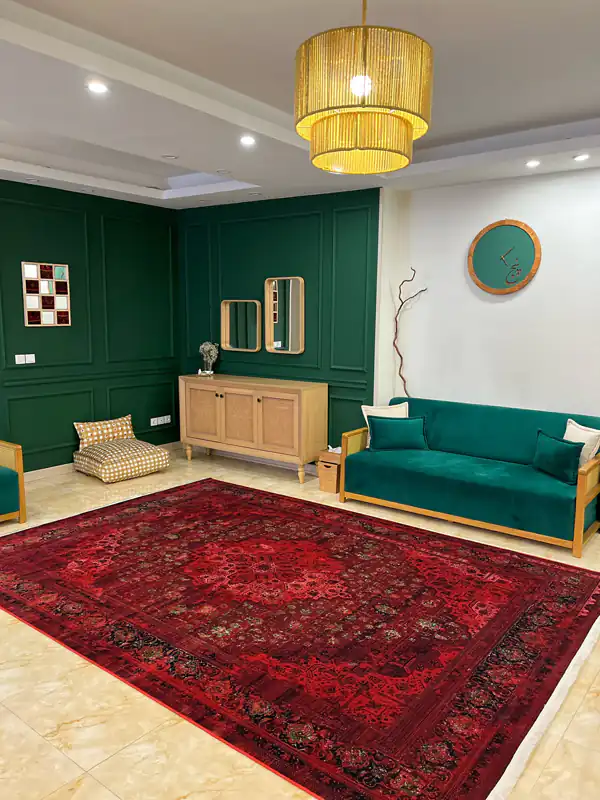 چیدمان پذیرایی بدون پنجره