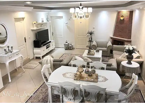 چیدمان پذیرایی بزرگ ایرانی