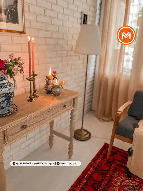 چیدمان روی کنسول پذیرایی