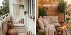 دکوراسیون بالکن شیک و ساده برای فضای کوچک و کم جا