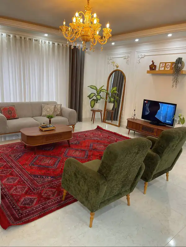 دکوراسیون پذیرایی ۲۴ متری