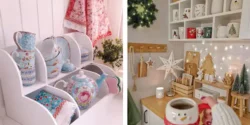 ایده برای تزیین روی کابینت با وسایل دکوری و کاربردی