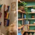 جدیدترین مدل کتابخانه دیواری با طراحی ساده و کاربردی