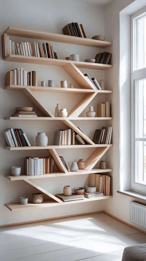 جدیدترین مدل کتابخانه دیواری