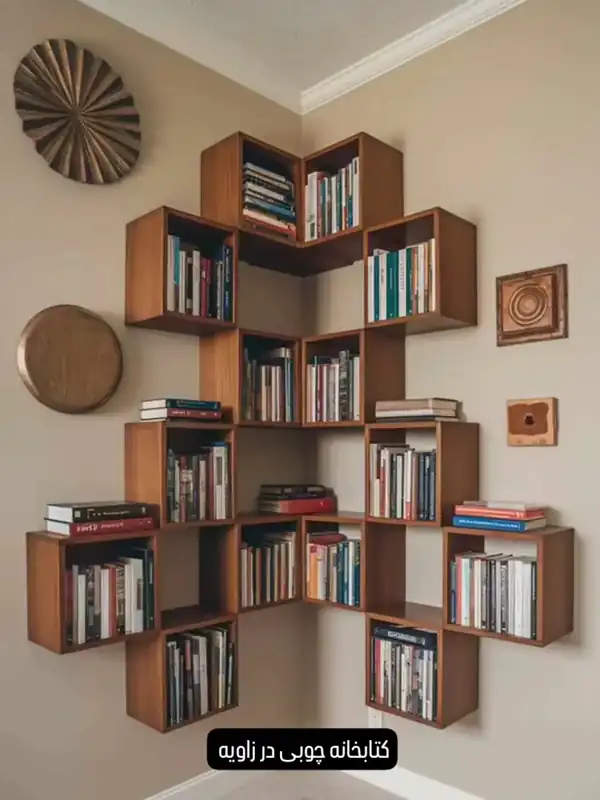 جدیدترین مدل کتابخانه دیواری