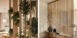مدل دیوار جدا کننده ساده برای پذیرایی و اتاق خواب