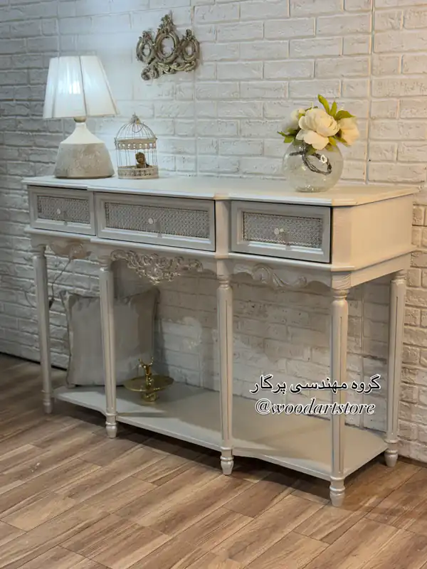 مدل کنسول چوبی مینیمال