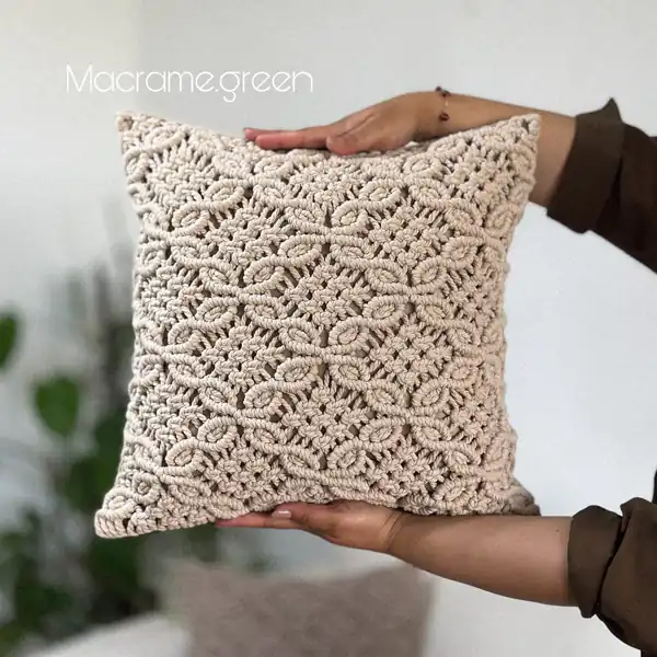 مدل کوسن مکرومه بافی
