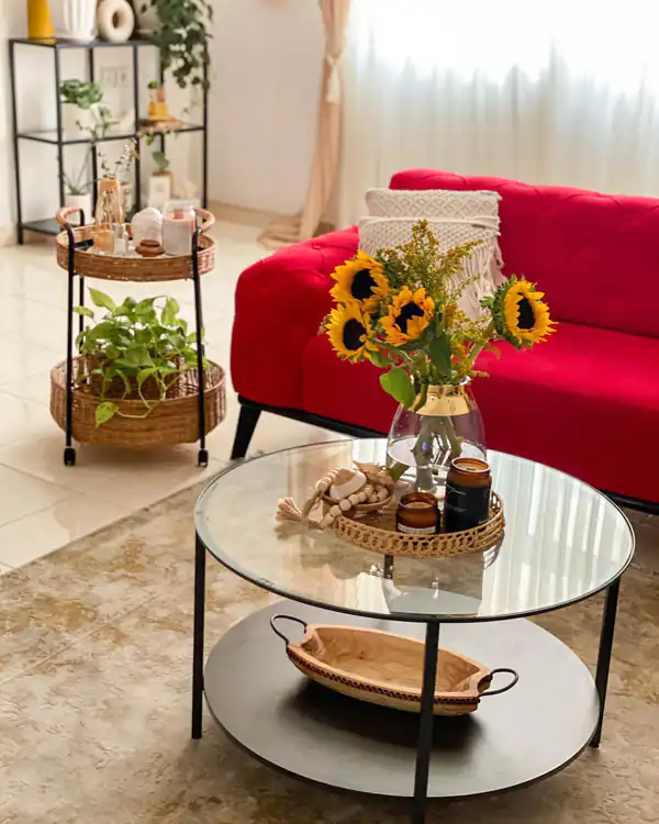 مدل میز جلو مبلی گرد