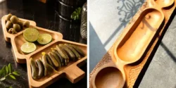 مدل اردو خوری سه تایی جدید برای سرو تنقلات و خشکبار
