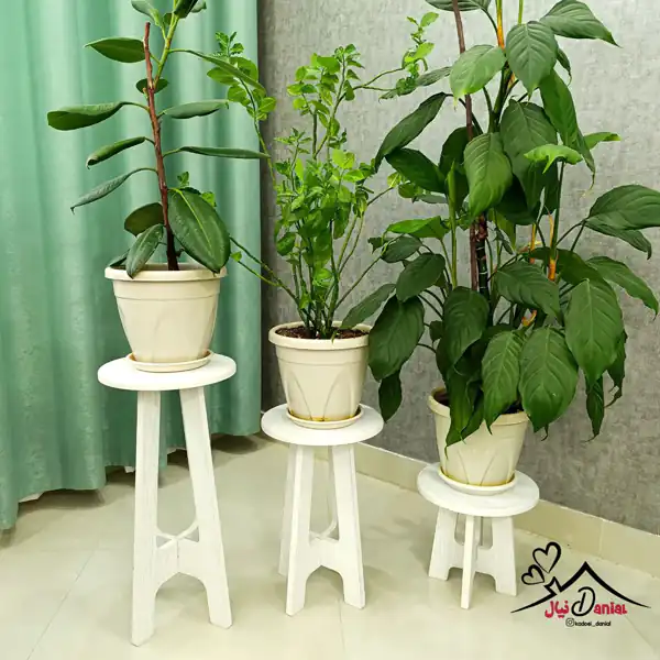 مدل پایه گلدان چوبی