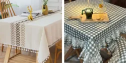 مدل رومیزی پارچه ای با طرح های ساده و شیک