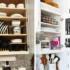 نمونه چیدمان داخل کابینت ظروف و قابلمه برای ایده گرفتن