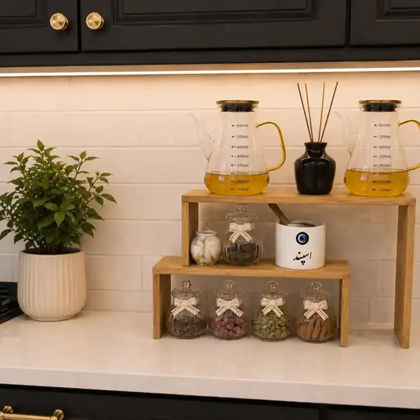 تزیین استند آشپزخانه رومیزی