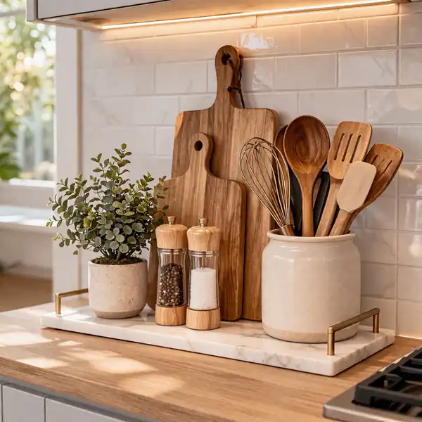 تزیین روی کابینت جدید