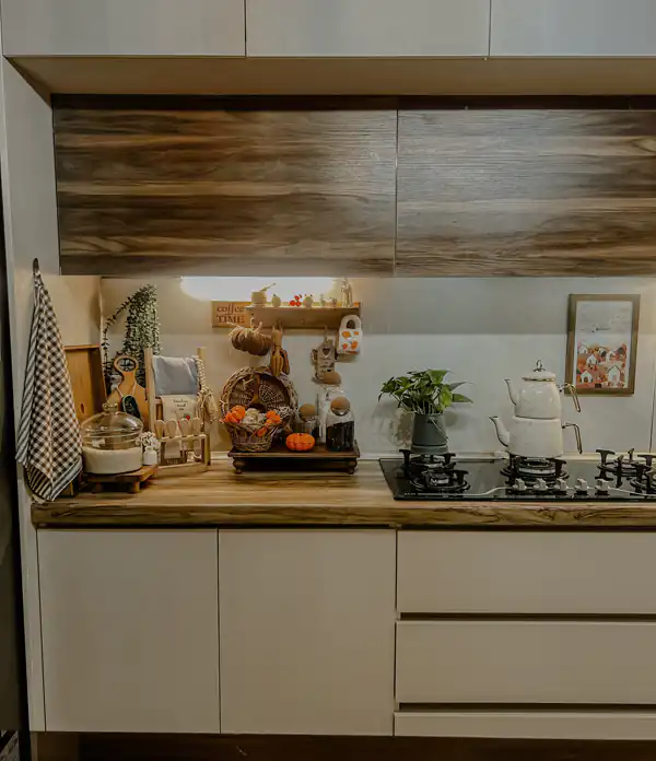 تزیین و دیزاین روی کابینت
