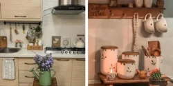 وسایل تزیین روی کابینت برای چیدمان مدرن و خاص آشپزخانه