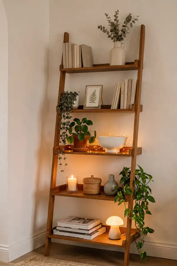 چیدمان کتابخانه پینترستی