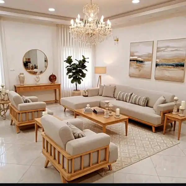 چیدمان مبل حال مربع