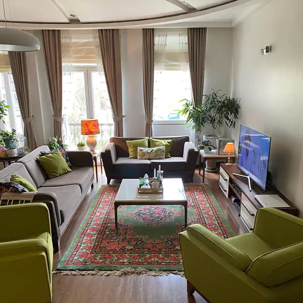 چیدمان مبل حال مربع