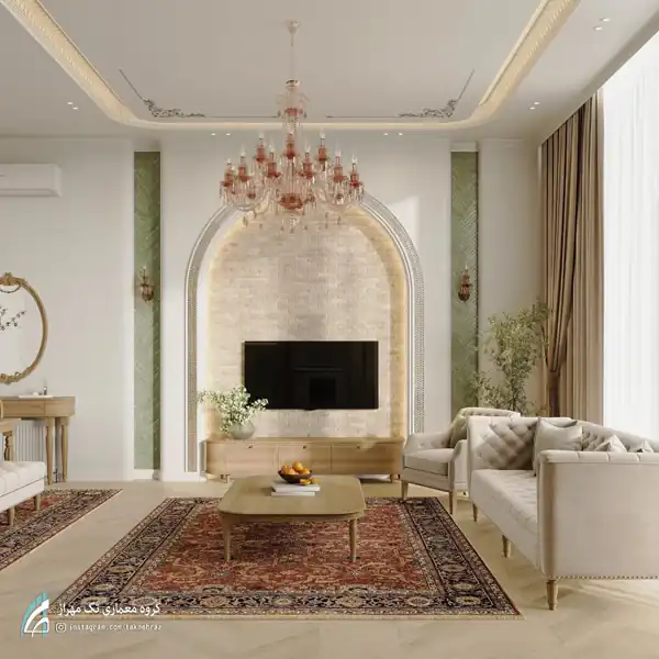 چیدمان پذیرایی ایرانی