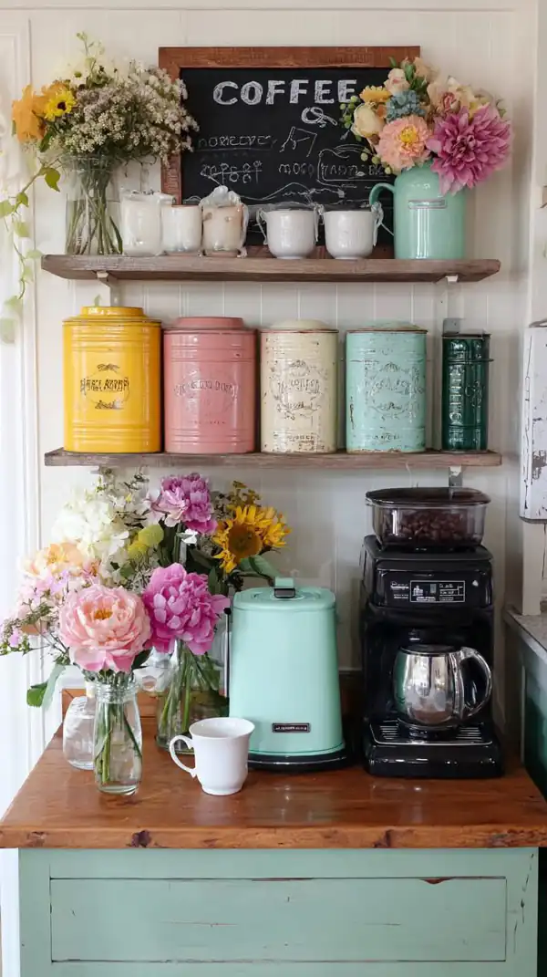 جدیدترین چیدمان آشپزخانه عروس با وسایل چوبی
