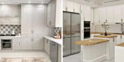 مدل آشپزخانه شیک و خاص با کابینت های تک رنگ و دو رنگ