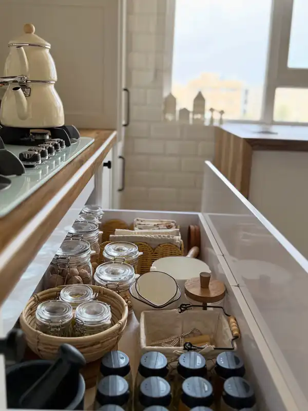 مدل چیدمان کشو کابینت
